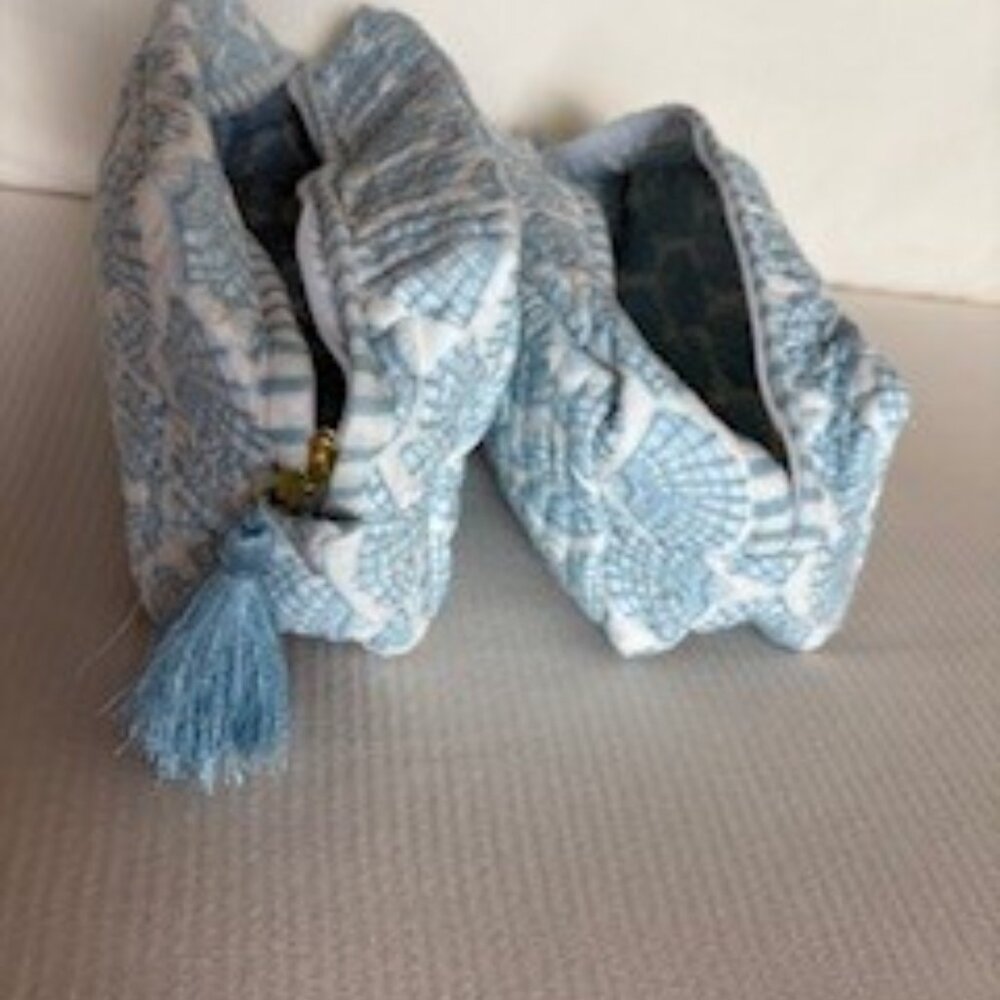 Mark & Graham- Block Print Travel Pouch Set- Sky … - image 8